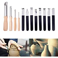 BENECREAT 12 PCS Herramientas de cerámica Cuchillos de Modelado de Acero Inoxidable Craft Recorte de Herramientas y…
